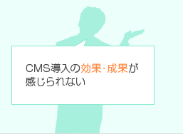 CMS導入の効果・成果が感じられない