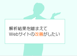 解析結果を踏まえてWebサイトを改善したい